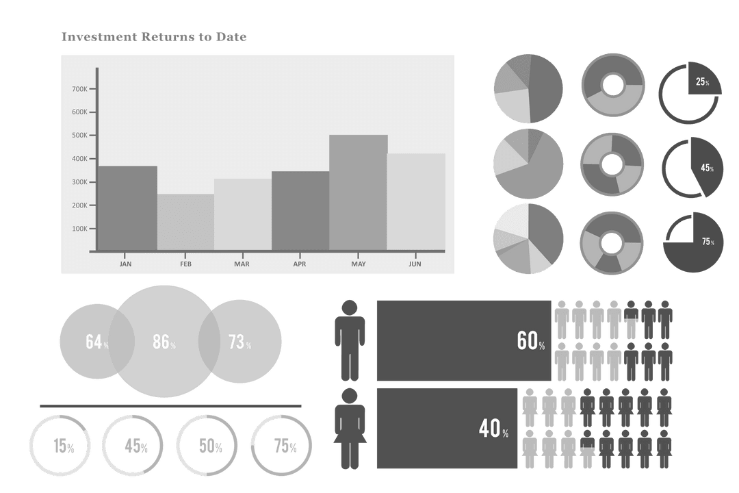 Transparent Data Visualization with Graphs and Human Icons