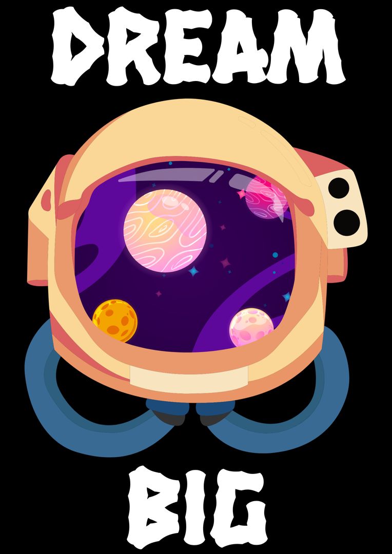 Astronaut Helmet with Dream Big Space Vision