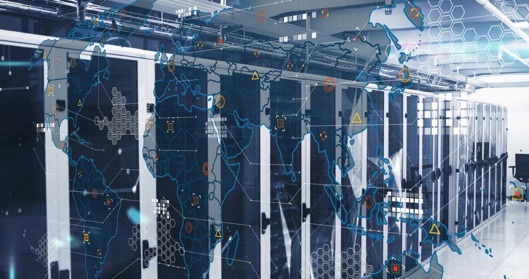 Futuristic Data Center with Holographic World Connectivity