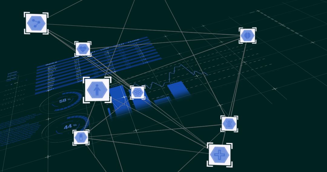 Futuristic Global Network Data Interface