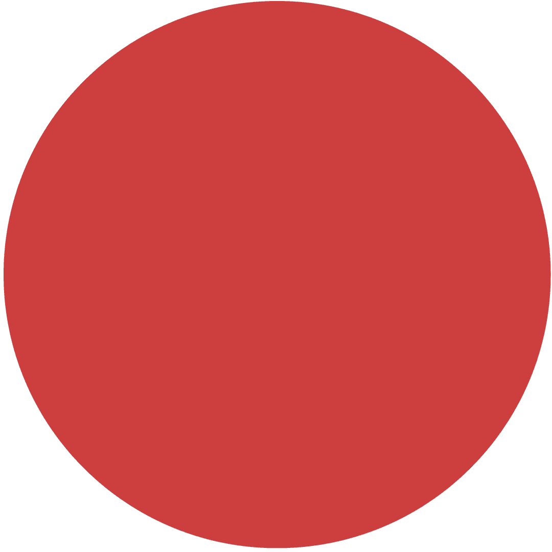 Red Circle Illustration on Transparent Background for Design Elements