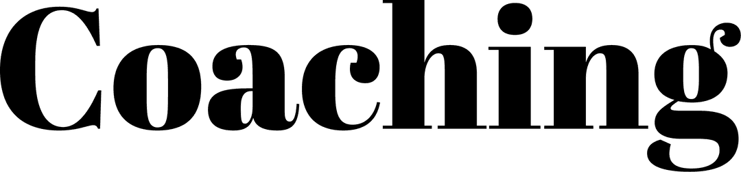 Coaching Text Design Transparent Background