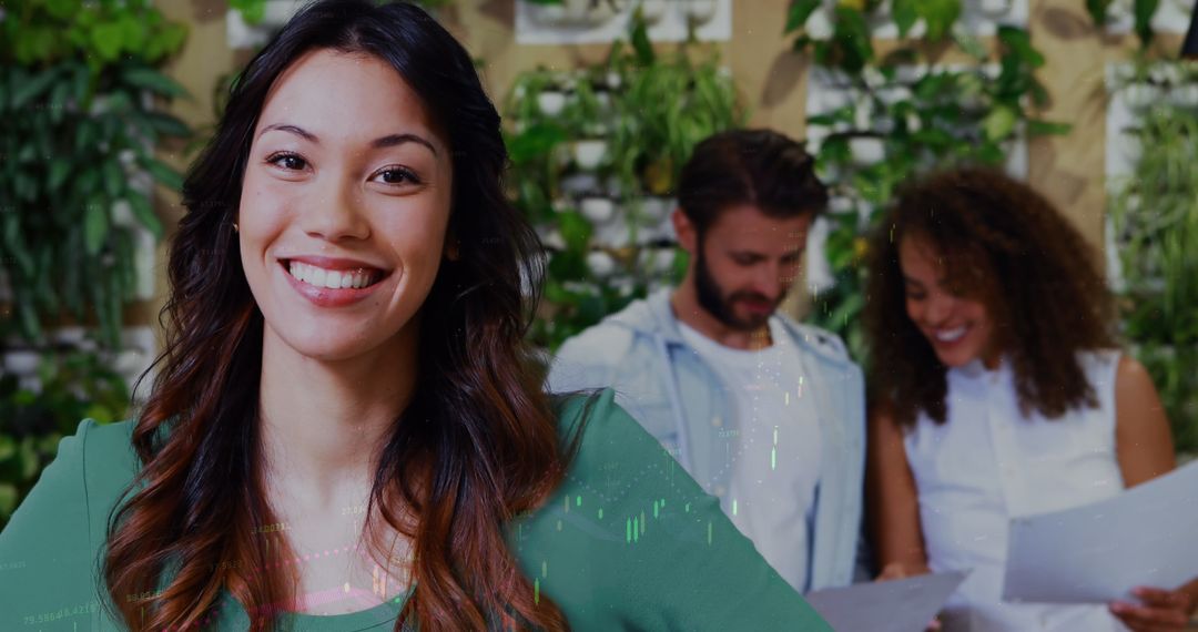 Diverse Business Team and Digital Financial Analysis