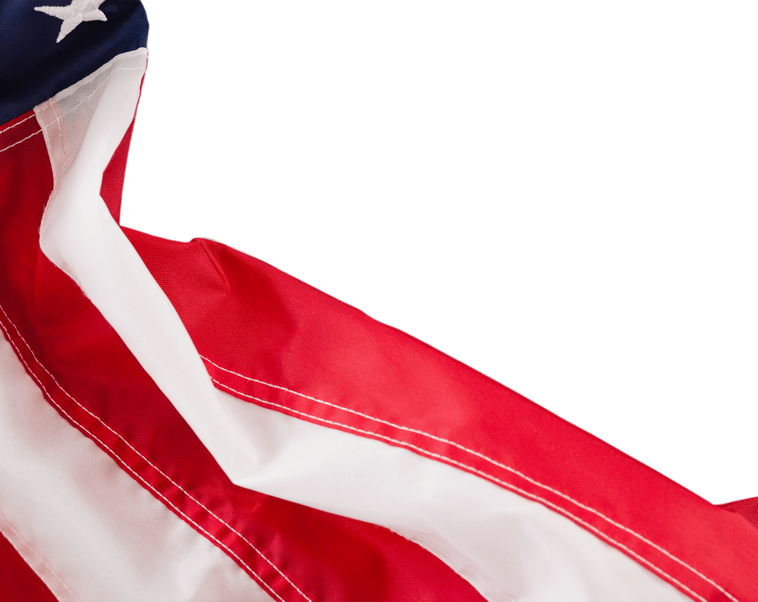 Transparent Wave of American Flag Stripes