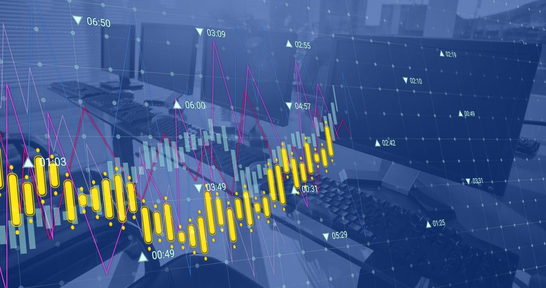 Financial Analysis with Digital Data Visualization in Modern Workplace