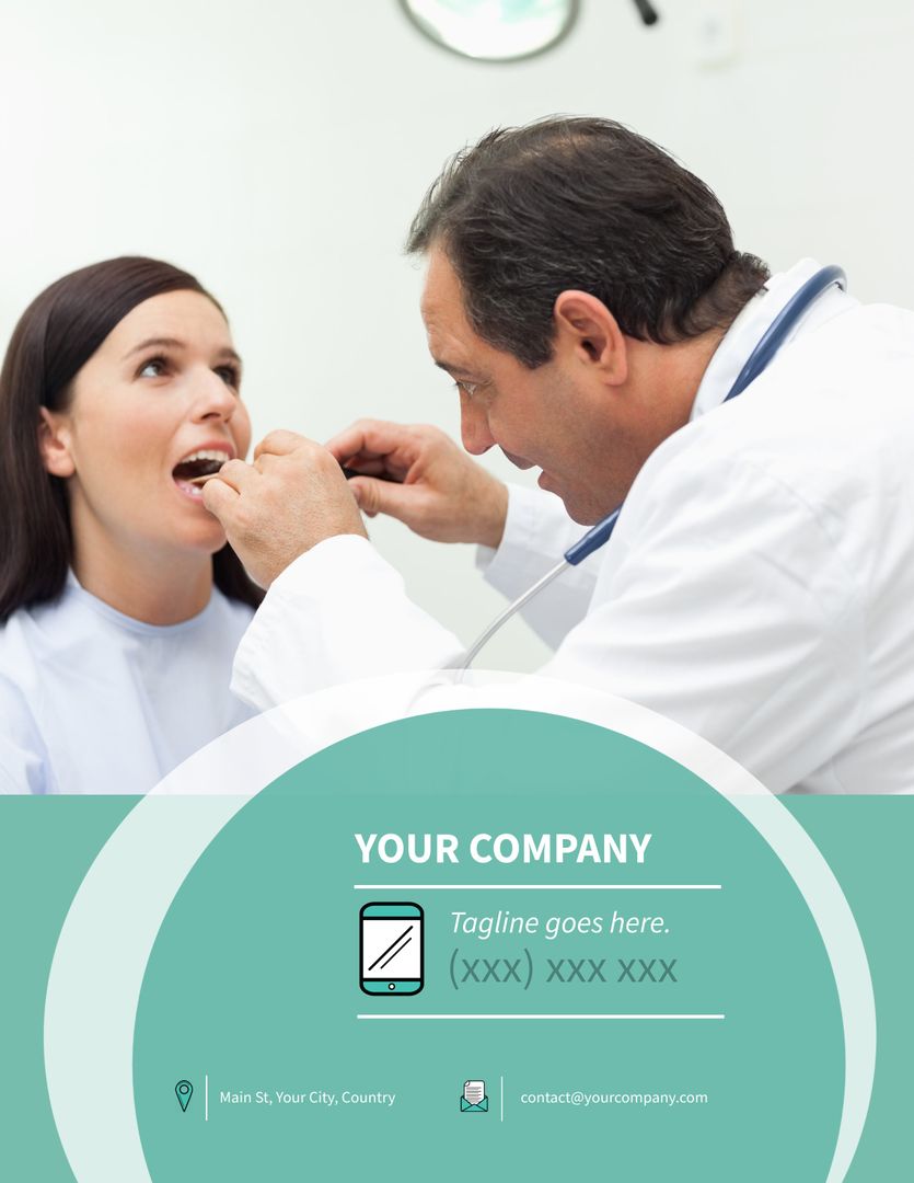 Dentist Examining Patient’s Teeth in Clinic Setting