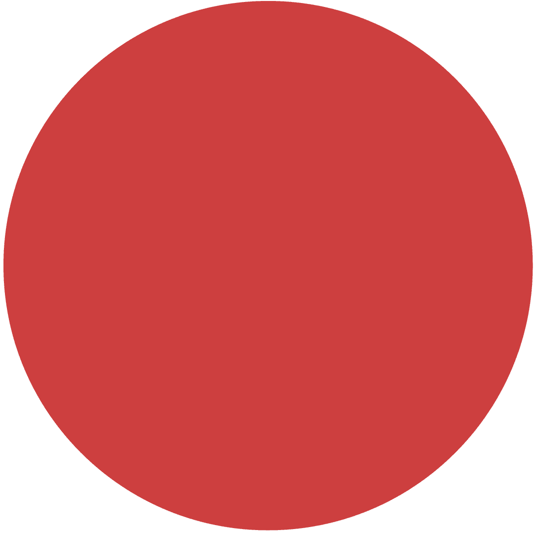 Red Circle on Transparent Background for Minimal Designs