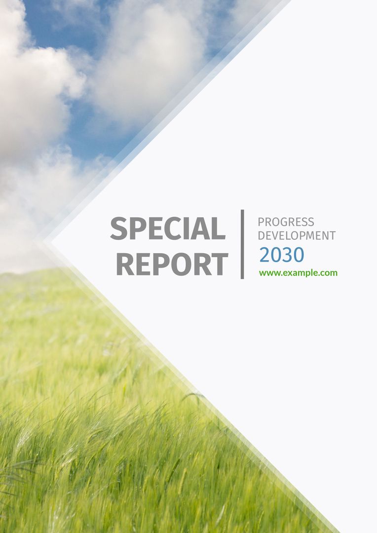 Nature-Themed Annual Report Template for Progress and Development - Download Free Stock Images Pikwizard.com