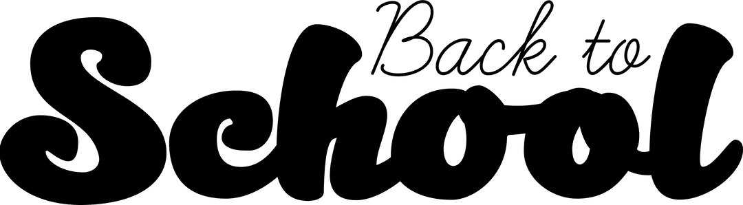 Transparent Back to School Handwritten design