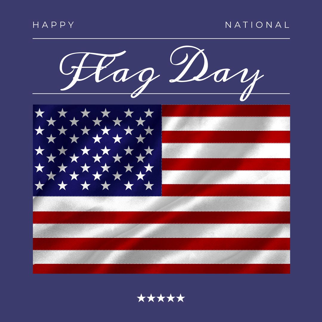 Celebrating National Flag Day with American Flag Illustration - Download Free Stock Templates Pikwizard.com