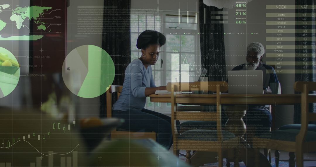 Analyzing Financial Data at Home with Digital Overlay