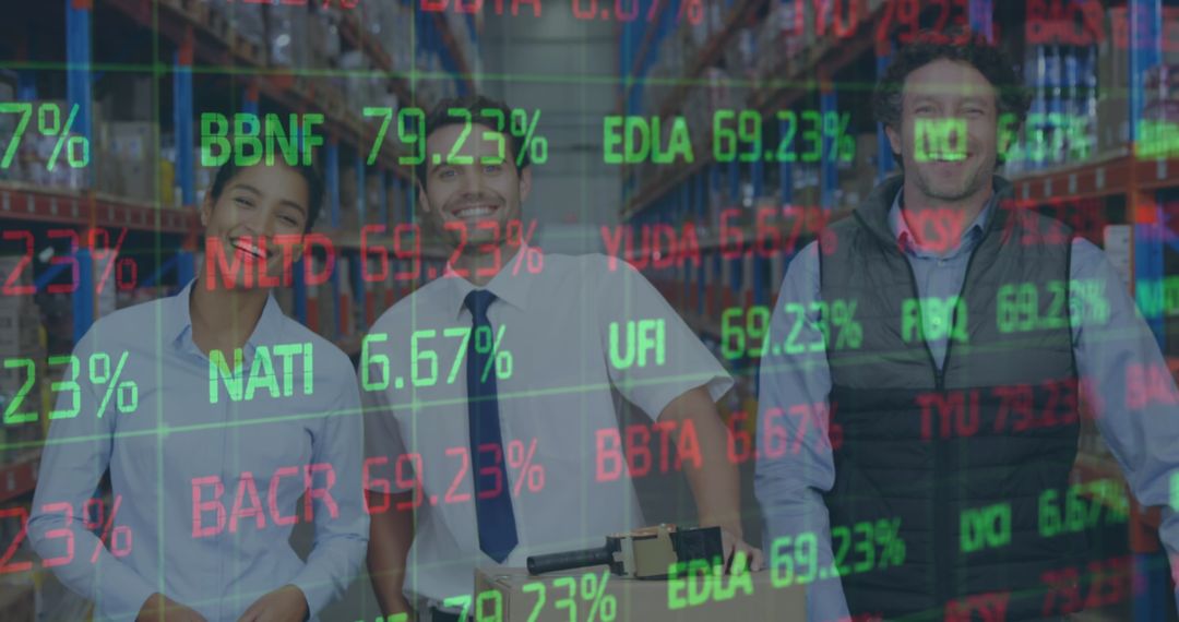 Overlayed Financial Data on Warehouse Team