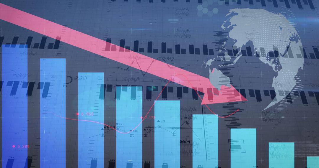 Global Financial Data Influence with Declining Trends