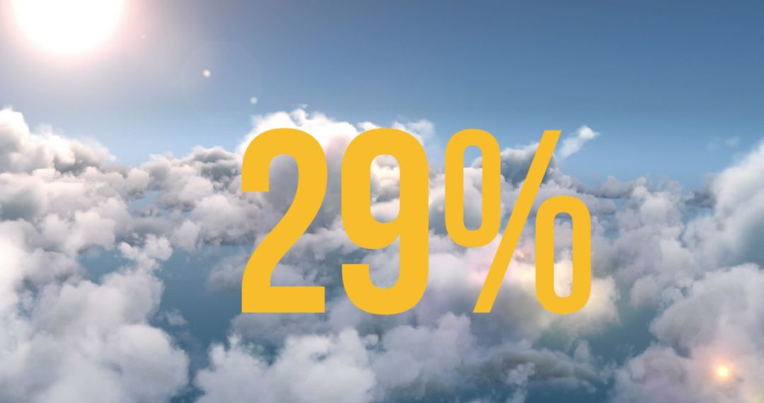 Digital Engagement Concept with Bold Text Over Cloudy Sky