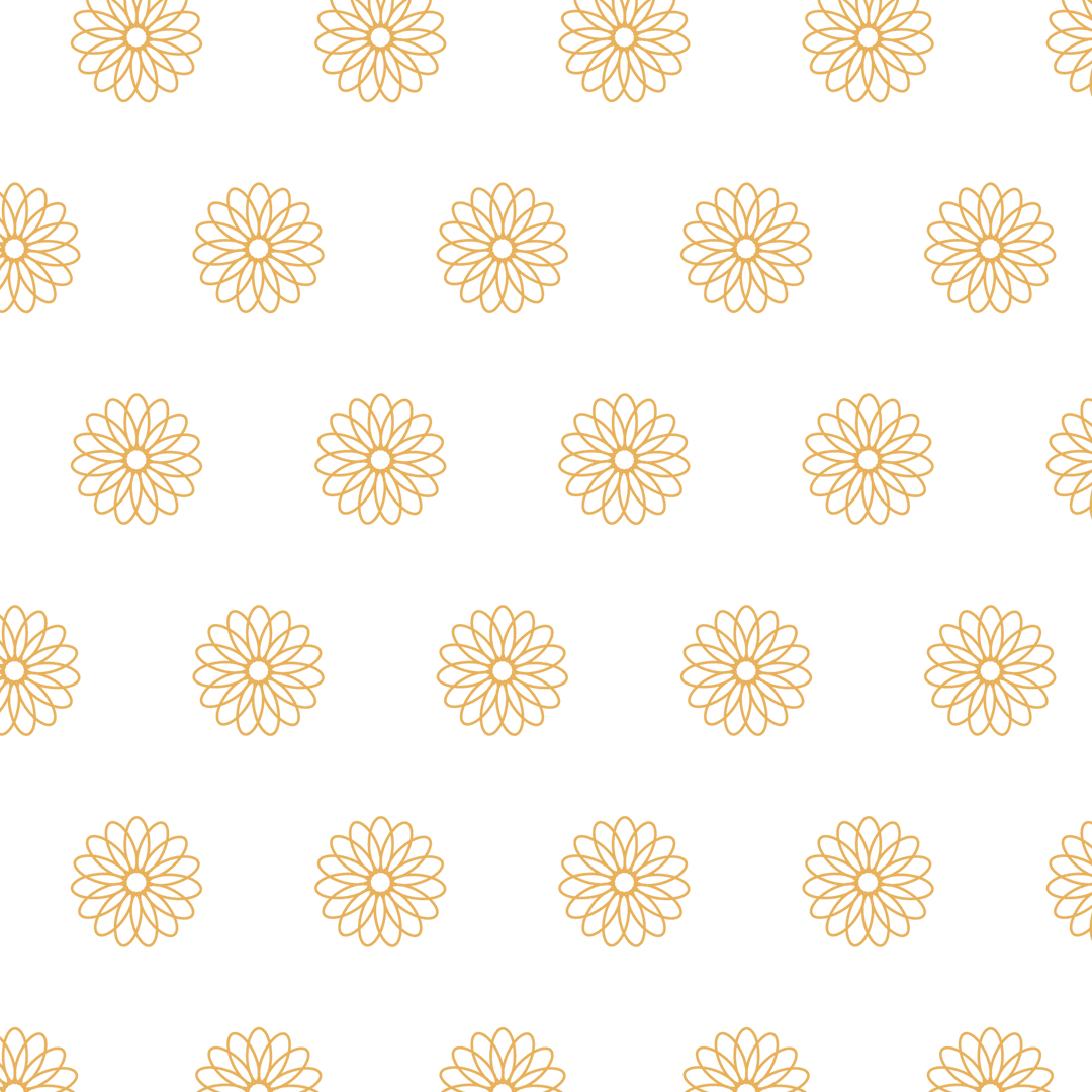 Seamless Floral Pattern on Transparent Background PNG