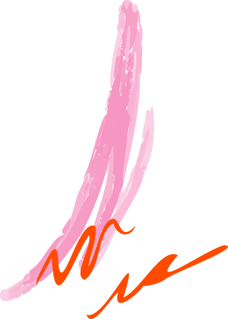 Dynamic Abstract Brush Strokes on Transparent Background