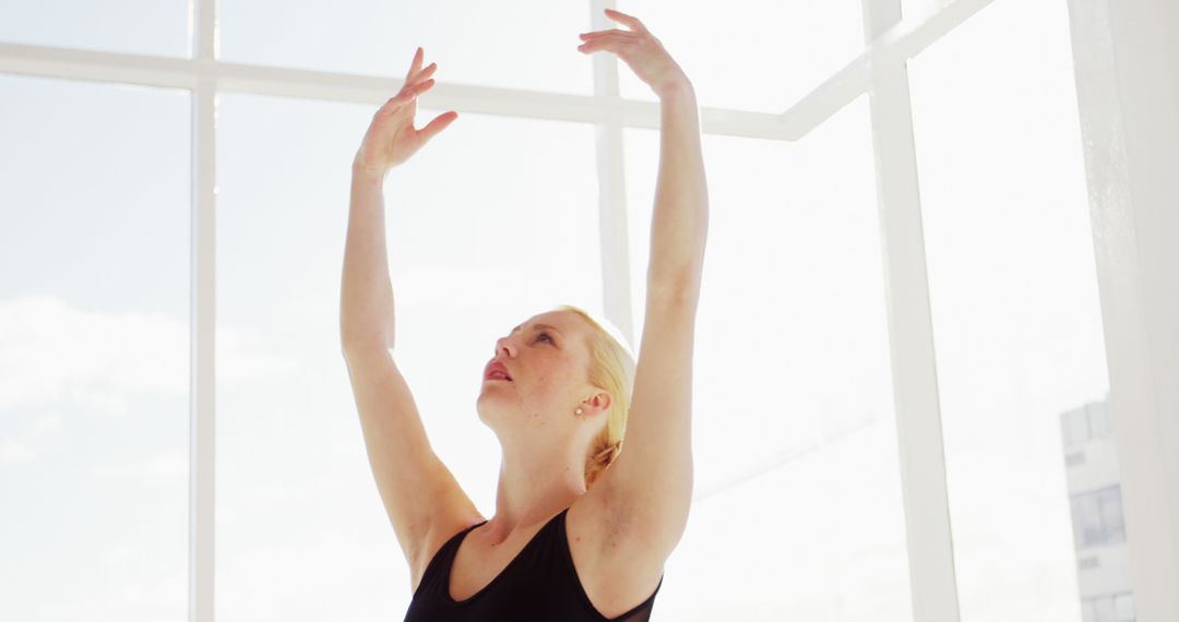 Graceful Ballet Dancer Performing En Pointe