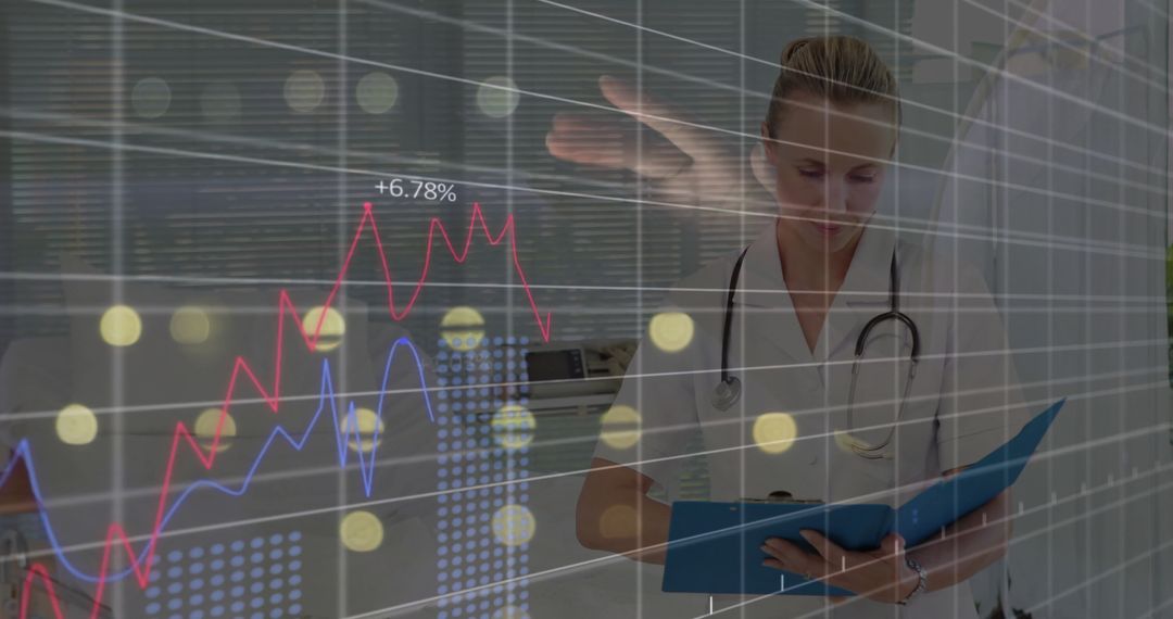 Healthcare Professional Analyzing Data Innovation