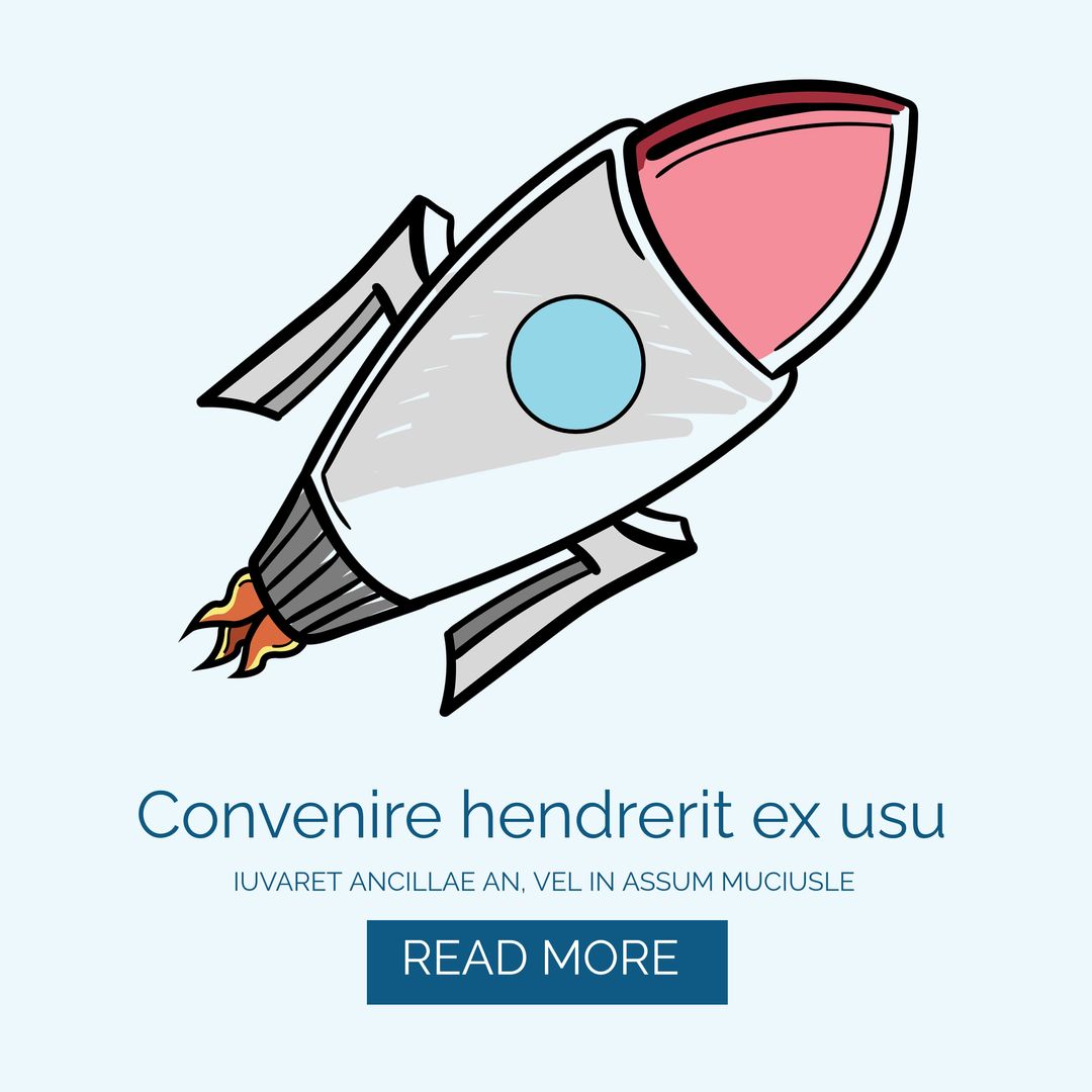 Rocket Illustration Symbolizing Innovation and Adventure