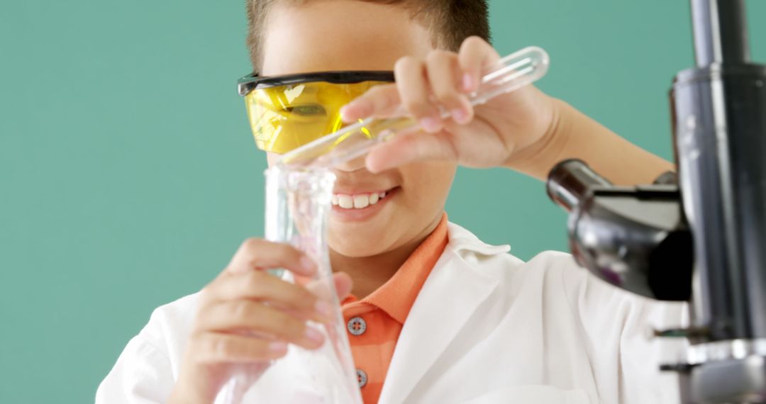 Young Scientist Conducting Chemical Experiment in Lab - Free Images, Stock Photos and Pictures on Pikwizard.com