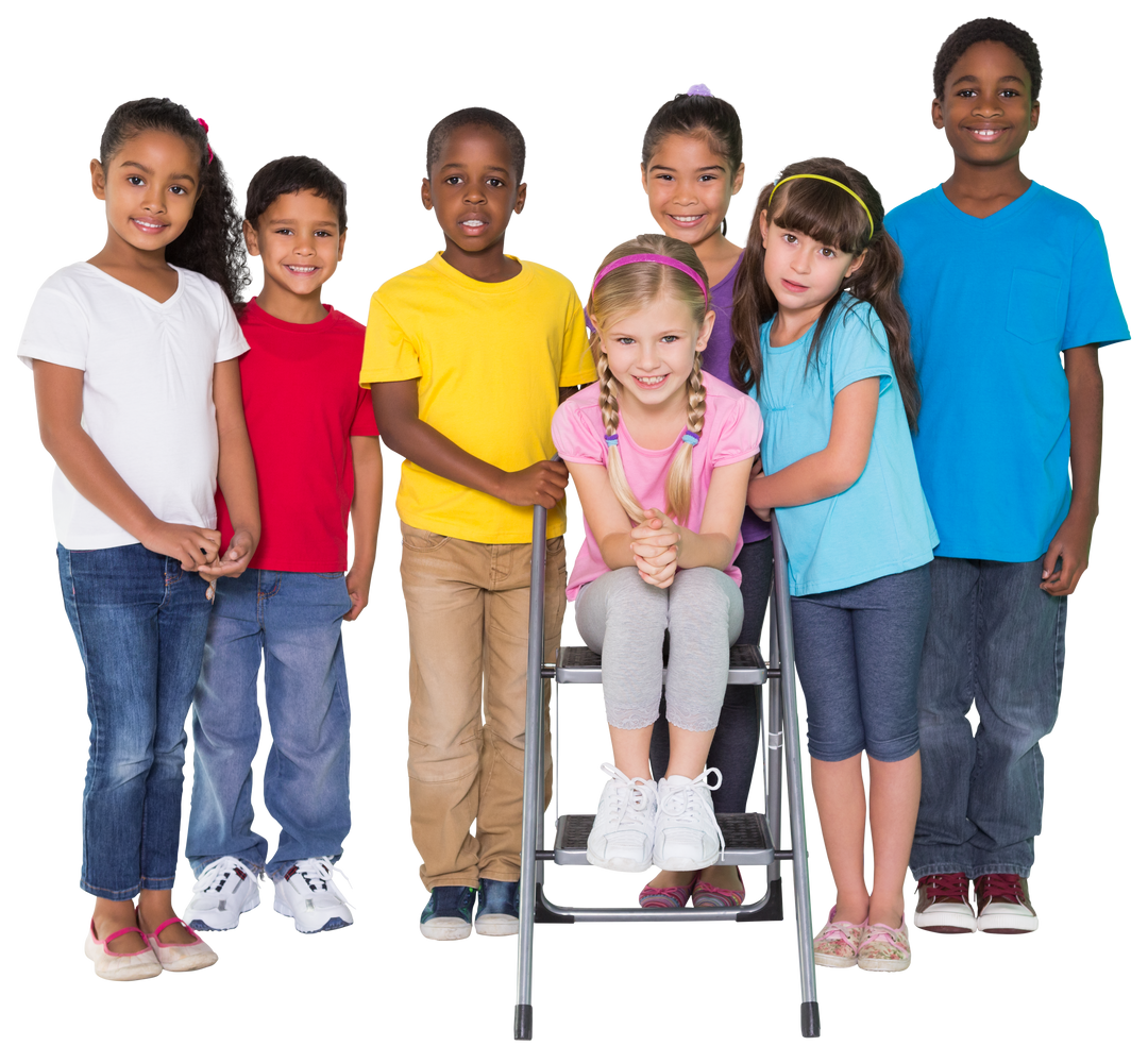 Diverse Group of Happy Schoolchildren Smiling with Transparent Background - Download Free Stock Images Pikwizard.com