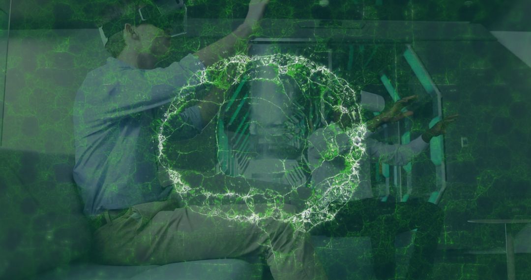 Virtual Reality Enhancing Brain Research Technology Concept