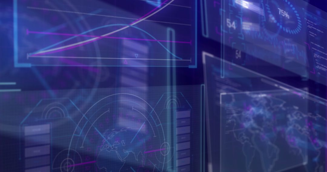 Dynamic Digital Dashboard with Global Data Interface Concept