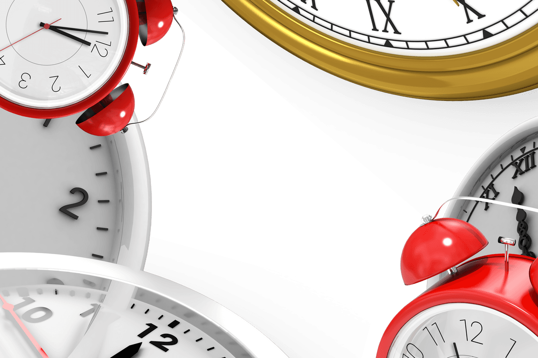 Transparent Clock Abstract Composition Vector Background