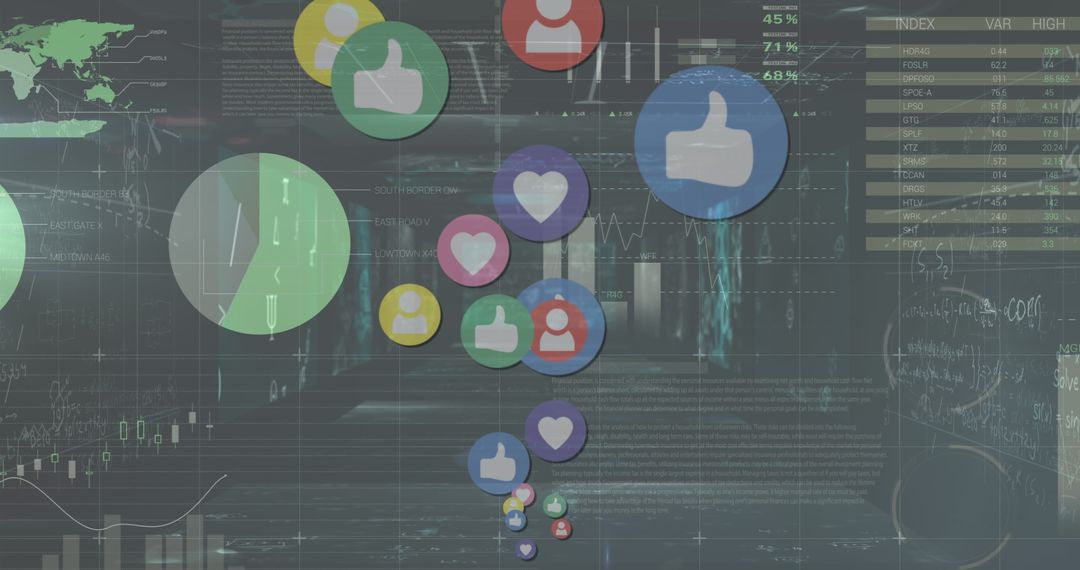 Analyzing Social Media Trends on Digital Display Screen