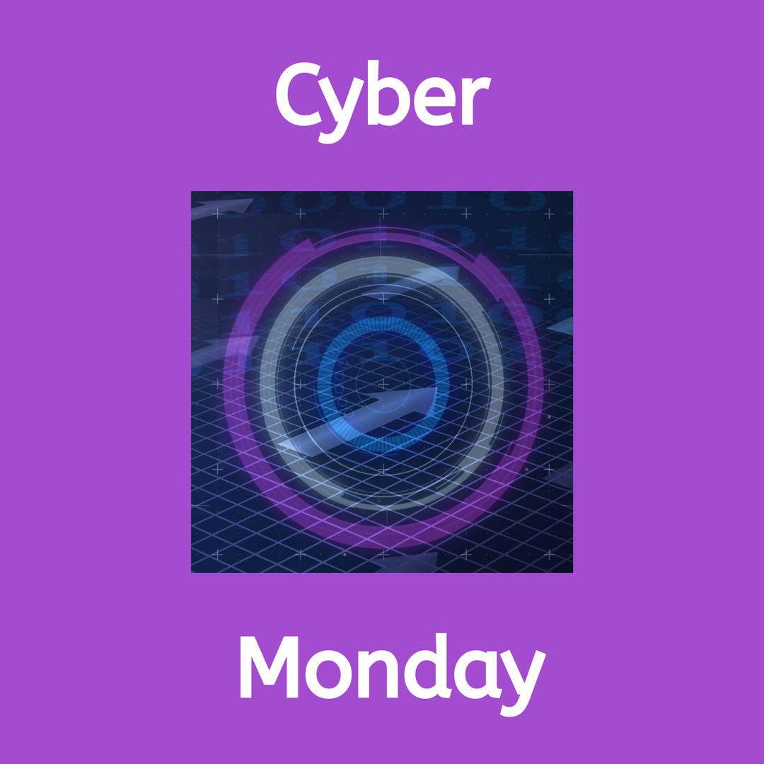 Cyber Monday Concept with Futuristic Digital Theme