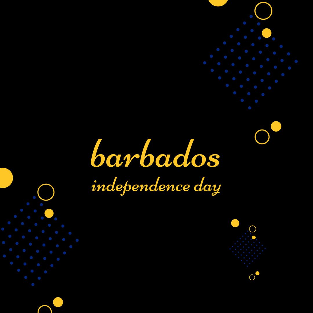 Barbados Independence Day Celebration Banner Design - Download Free Stock Templates Pikwizard.com