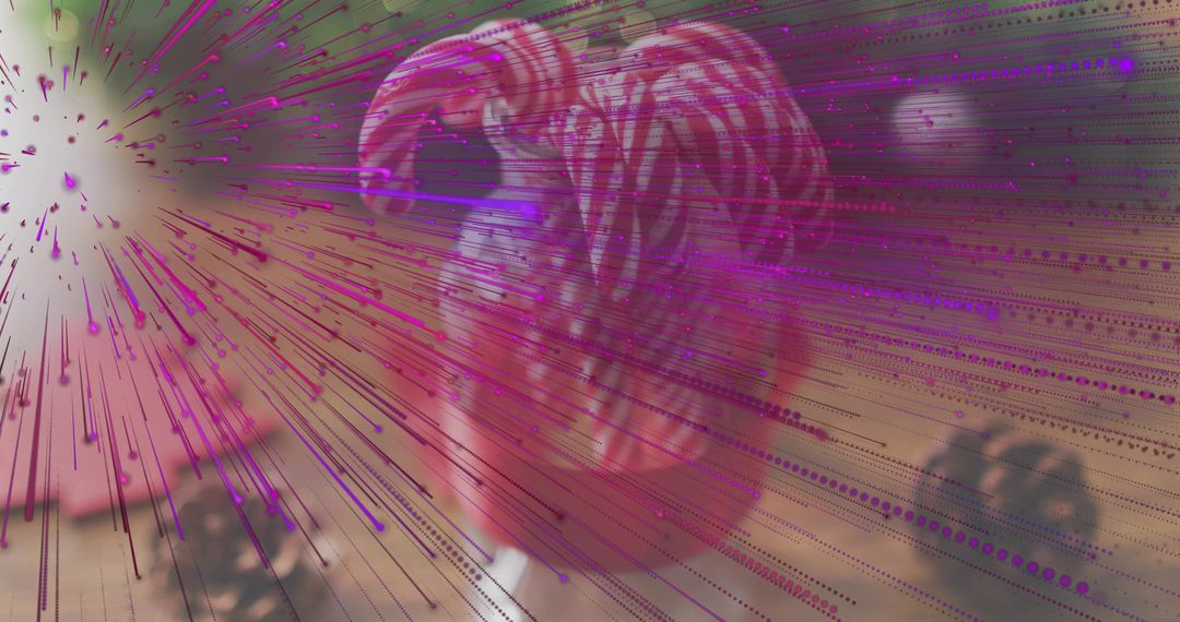 Glossy Pink Spiral Sculpture Showcasing Magenta Starburst and Soft Bokeh