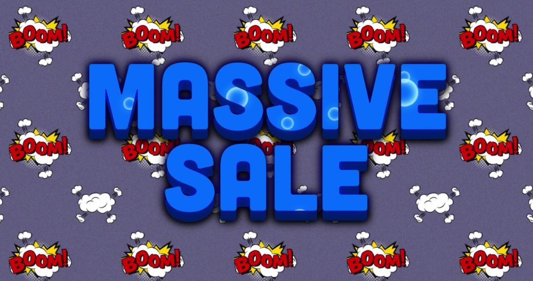 Massive Sale Comic Style Digital Illustration
