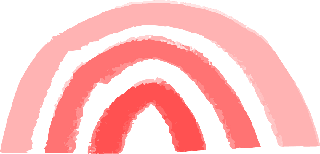 Vibrant Abstract Watercolor Arches on transparent Background