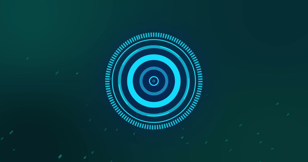 Futuristic Circular Interface on Dark Background