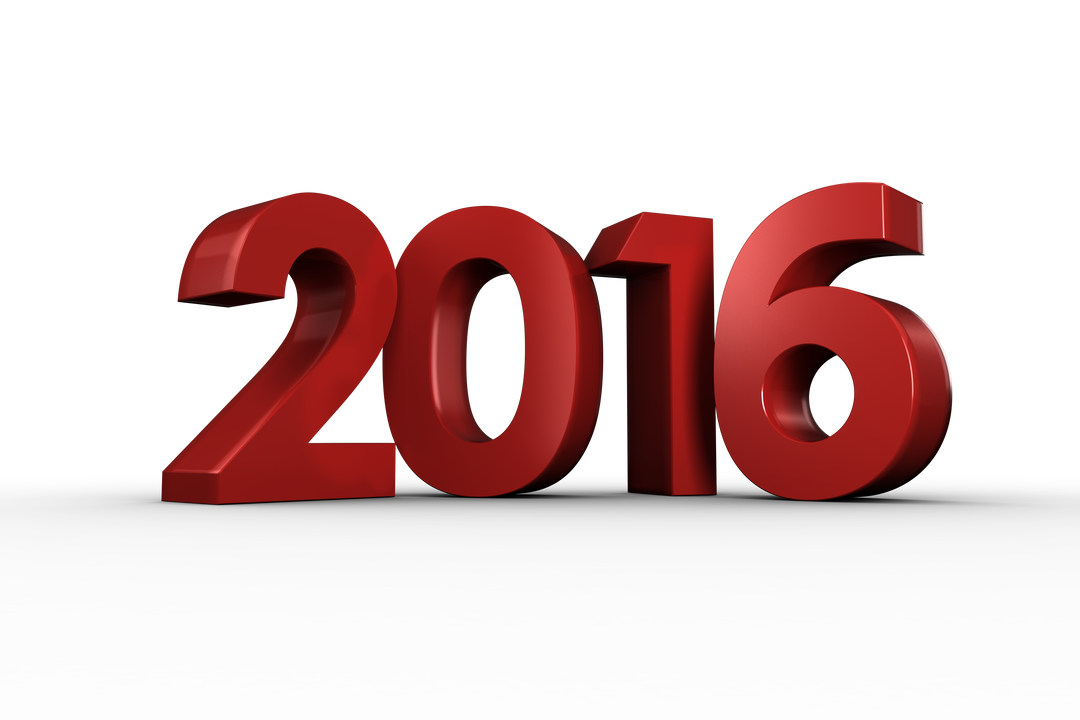 3D Red Numbers 2016 on Transparent Surface Design - Download Free Stock Images Pikwizard.com