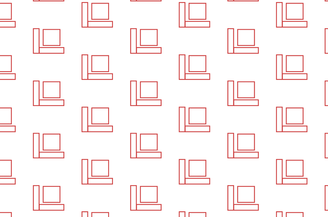 Seamless red pattern on transparent background
