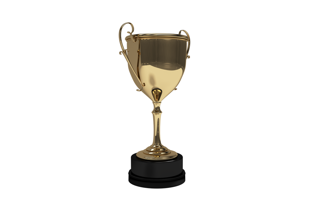 Golden Trophy on Transparent Background for Sports & Competitions - Download Free Stock Images Pikwizard.com