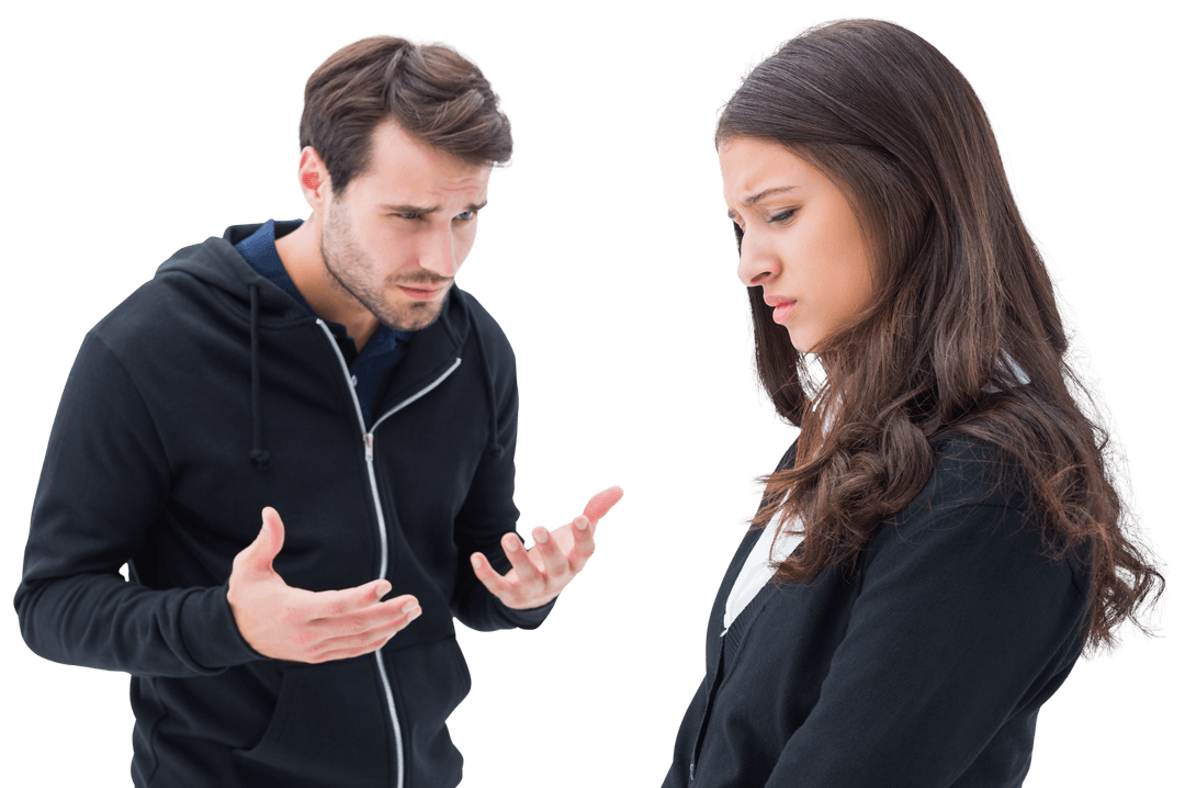 Transparent Couple in Disagreement Emotional Communication