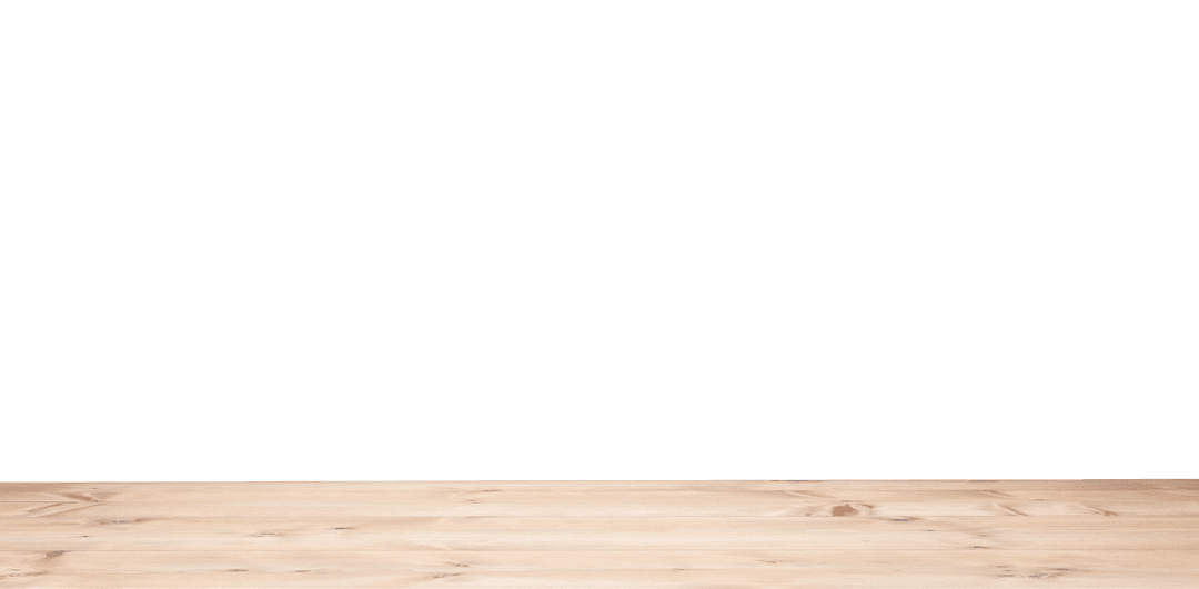 Wooden Board with Copy Space on Transparent Background