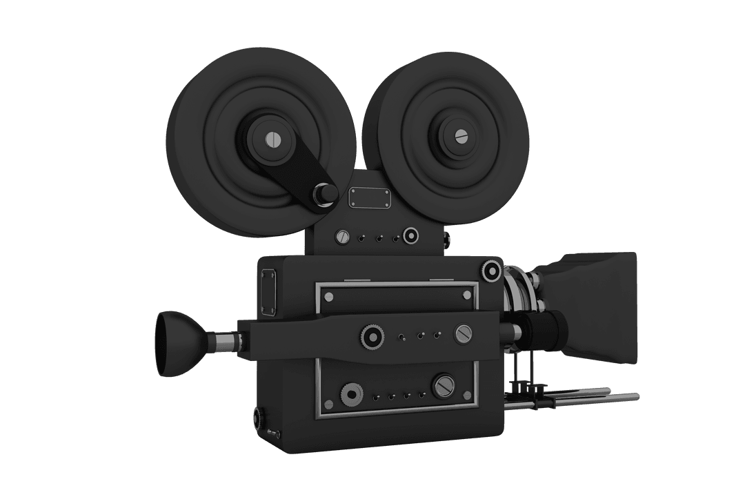 Transparent Classic Film Camera Reel Vintage Style