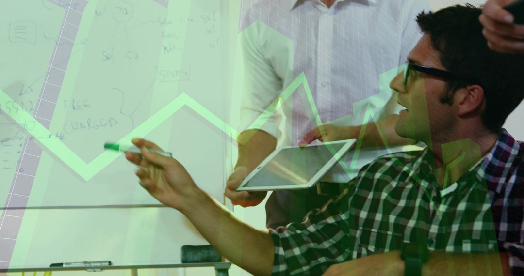 Business Professionals Discussing Data Trends