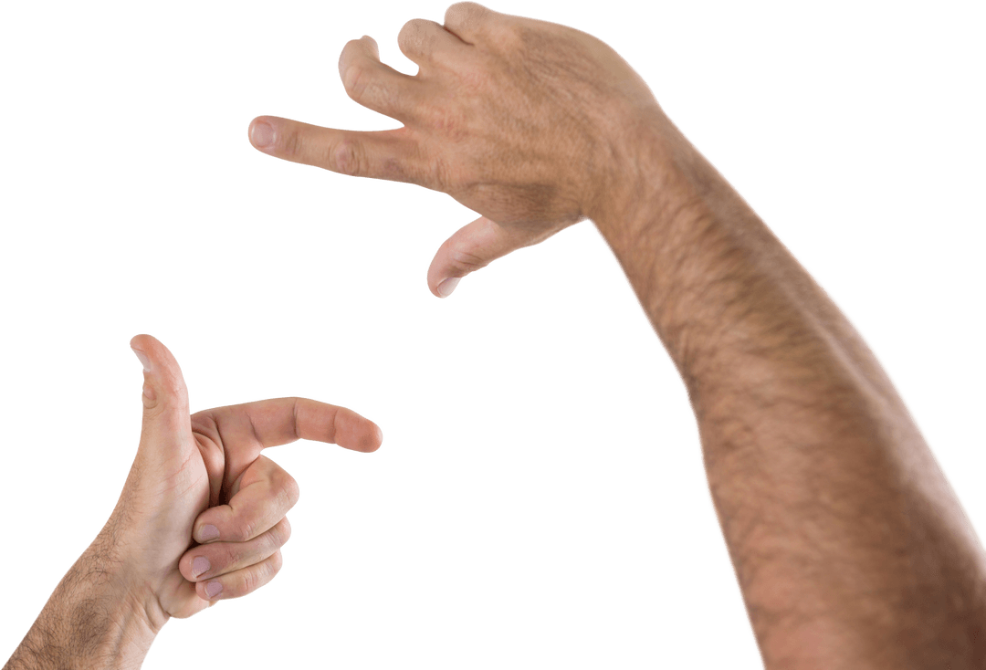 Transparent Hand Gesture Frames Positivity Creativity Vision