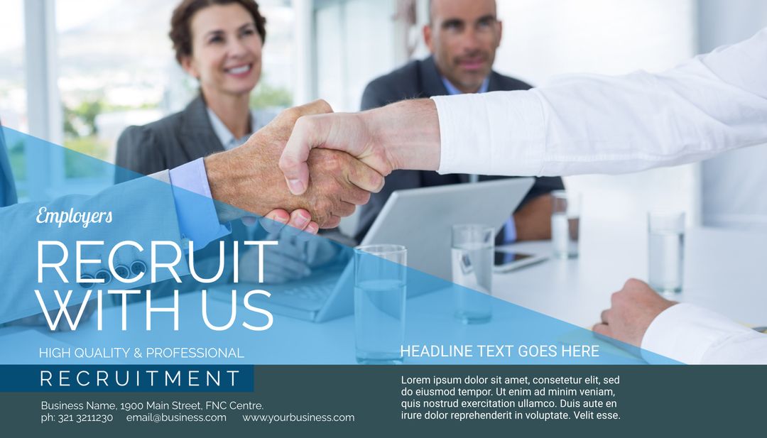 Handshake Between Professionals for Partnership and Trust Build