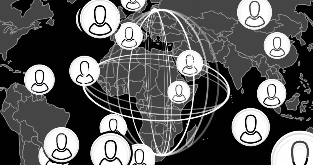 Global Network of People Illustrating Worldwide Connections