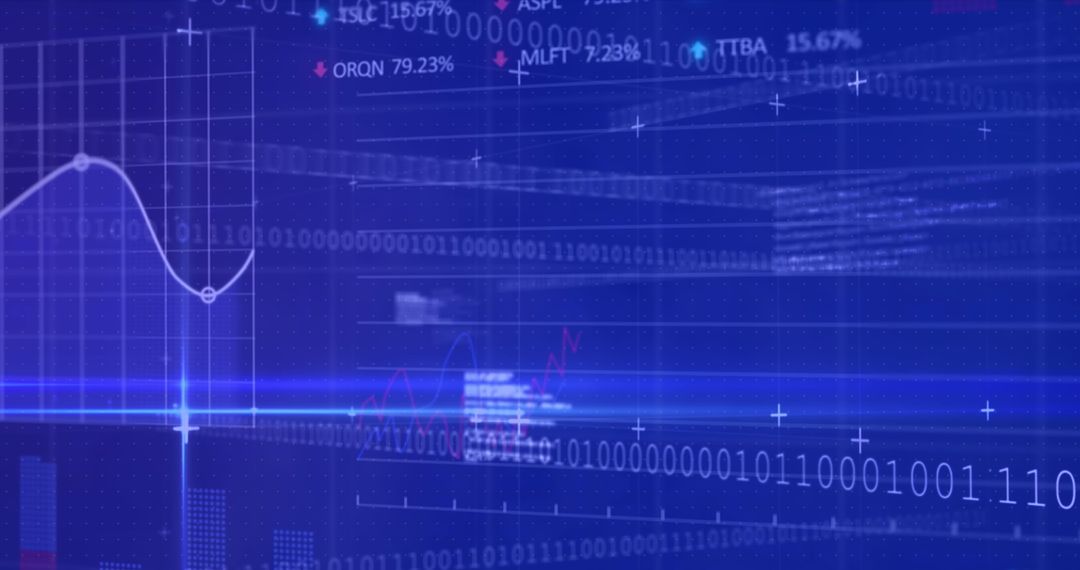 Abstract Digital Data Interface Visualization for Analytics
