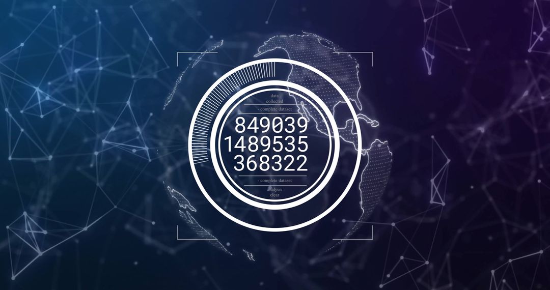 Digital Globe with Scanning and Data Overlay