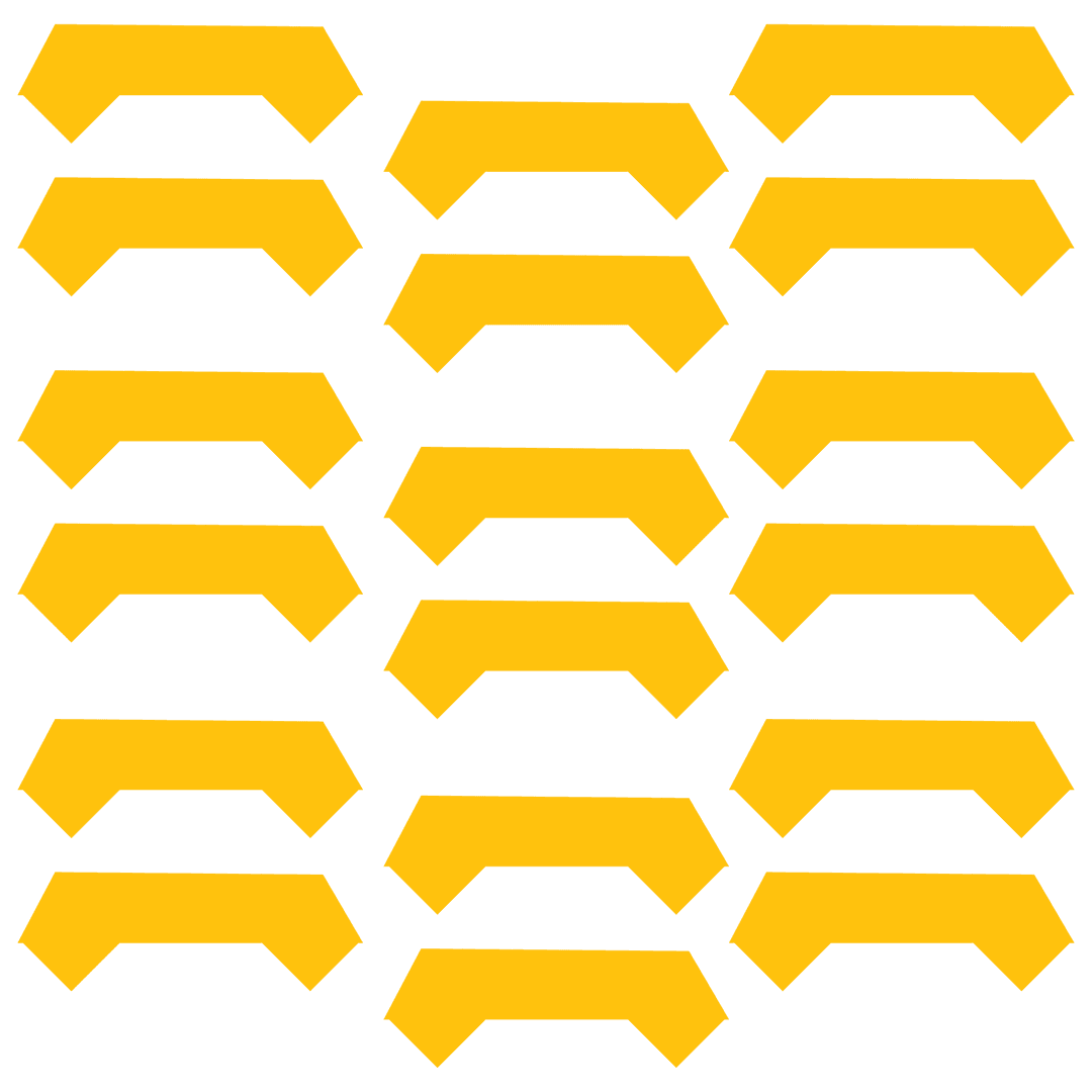 Yellow Pattern of Repeated Shapes on Transparent Background Vector Art