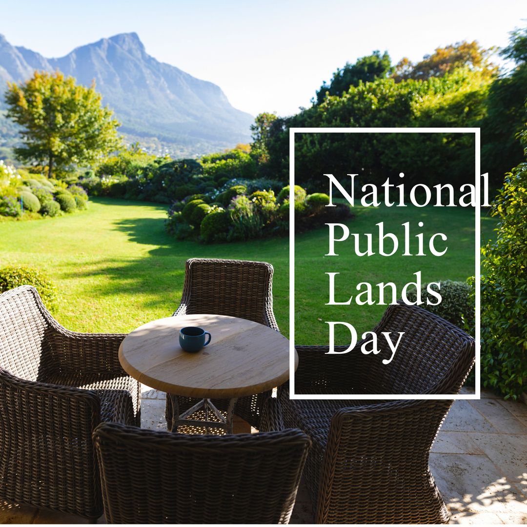 Tranquil Garden View Celebrating National Public Lands Day