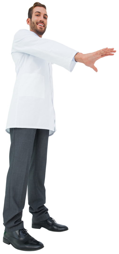 Transparent Doctor with Outstretched Hand Welcoming Patients - Download Free Stock Images Pikwizard.com